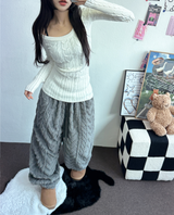 シープキュリー🐏 ソフトジョガーオンツ 🐏🖤🩶🧸3カラー