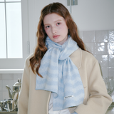 Moire Wave Muffler (Sky Blue)