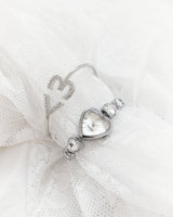 Crystal Heart Frame Watch