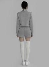 [mnem] core comfort zip-up (gray)