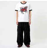 エッセンシャルスタンダードショートスリーブリンガーTシャツユニオンホース ホワイト