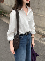 #Basic Rayon Loose Fit Shirt (4color)