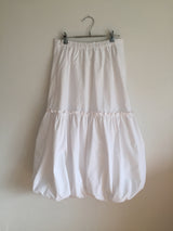 pumpkin nylon long skirt