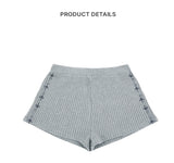 C RIBBED SHORTS_GREY