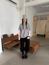 coloration cutout layered T