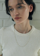 [925 silver] Un.silver.128 / gross rizi necklace (long ver.)