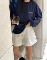 a traveler's tee, navy