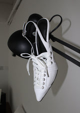 LACE-UP SLINGBACK HEEL