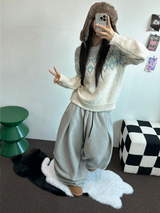 パラシュートツーピンタックバルーンロングワイドパンツ 🖤🩶💜🤎🩷5COLOR