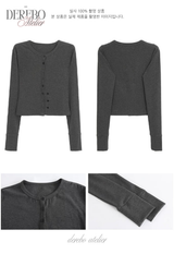 Royal Charcoal Frill Training Three-Piece Setup (Cardigan+Sleeveless+Pants)