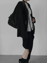 Bio Collarless Maxi Jacket
