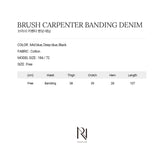 BRUSH CARPENTER BANDING DENIM PANT'S