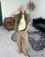Kate Roll-Up Check Shirt