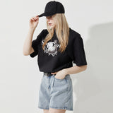 Silver Apple T-shirt (Black)