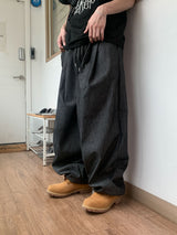 Jean Balloon Double Pintuck Denim