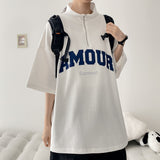 ムレオハーフジップショートスリーブTシャツ(3 colors) H&L