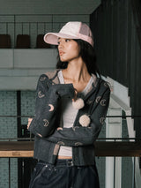 ダルゴム トラッカーキャップ（ピンク）