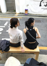 ラインバランスクロップシャツ