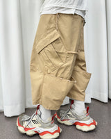 VTG BACK BOOTS CARGO SHORTS_BEIGE
