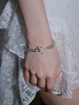 RV-Q Toggle Bar Sterling Chain Bracelet