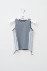 (W)リットメッシュスリーブレス (3color)