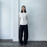 Minimal White Rib Tee