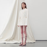 D-RING BELTED JACKET IVORY