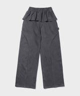 ピグメントフリルスカートパンツ チャコール
