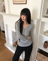 ティネル シャーリング ロールアップ ロングスリーブ Tシャツ