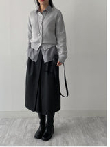 More Tencel See-Through Wrap Blouse