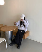 パッチナイロンパンツ