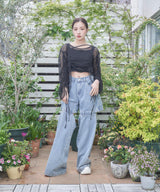 ドロストメッシュトップス