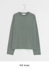 Kayushi Basic Color Layered Long Sleeve Tee