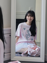 メロディーTシャツ - ピンク