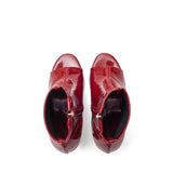 Open Toe Slim Ankle Heel(Glossy Red)