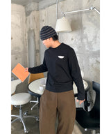 ポケットチェッククロップ長袖シャツ