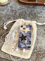 デニム02 スターパッチケース(MagSafe)