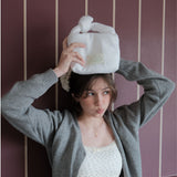 Jacquard tied bag_white