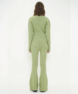 COLOR KNIT FLARE PANTS