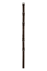 MULTI BUCKLE SUEDE BELT / BROWN