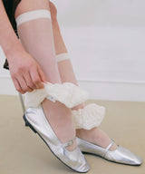 Lace Big Scrunchie - White