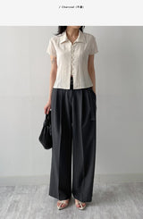 Onion Belted Wide Slacks