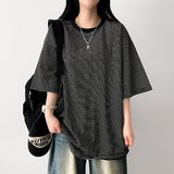 ボクシーフィット カラーリング シンライン 半袖 Tシャツ