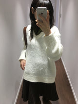 Label Midi Skirt (2color)