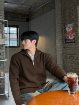 Saint wool zipup knit