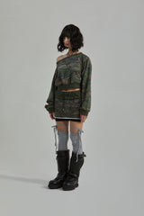 CAMO SKIRT-PANTS