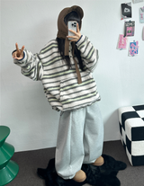 フォーマルバルーンサイドピンタックロングパンツ 🤍🩶🖤2SIZE/3COLOR
