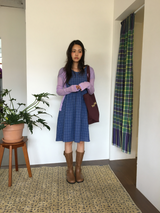 Toka Round Check Dress (3color)