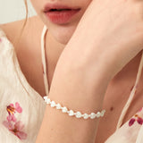Mother of Pearl Heart Bracelet
