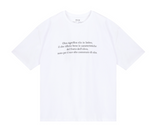 [mnem]オリーブプリントのオーバーサイズTシャツ (white)
